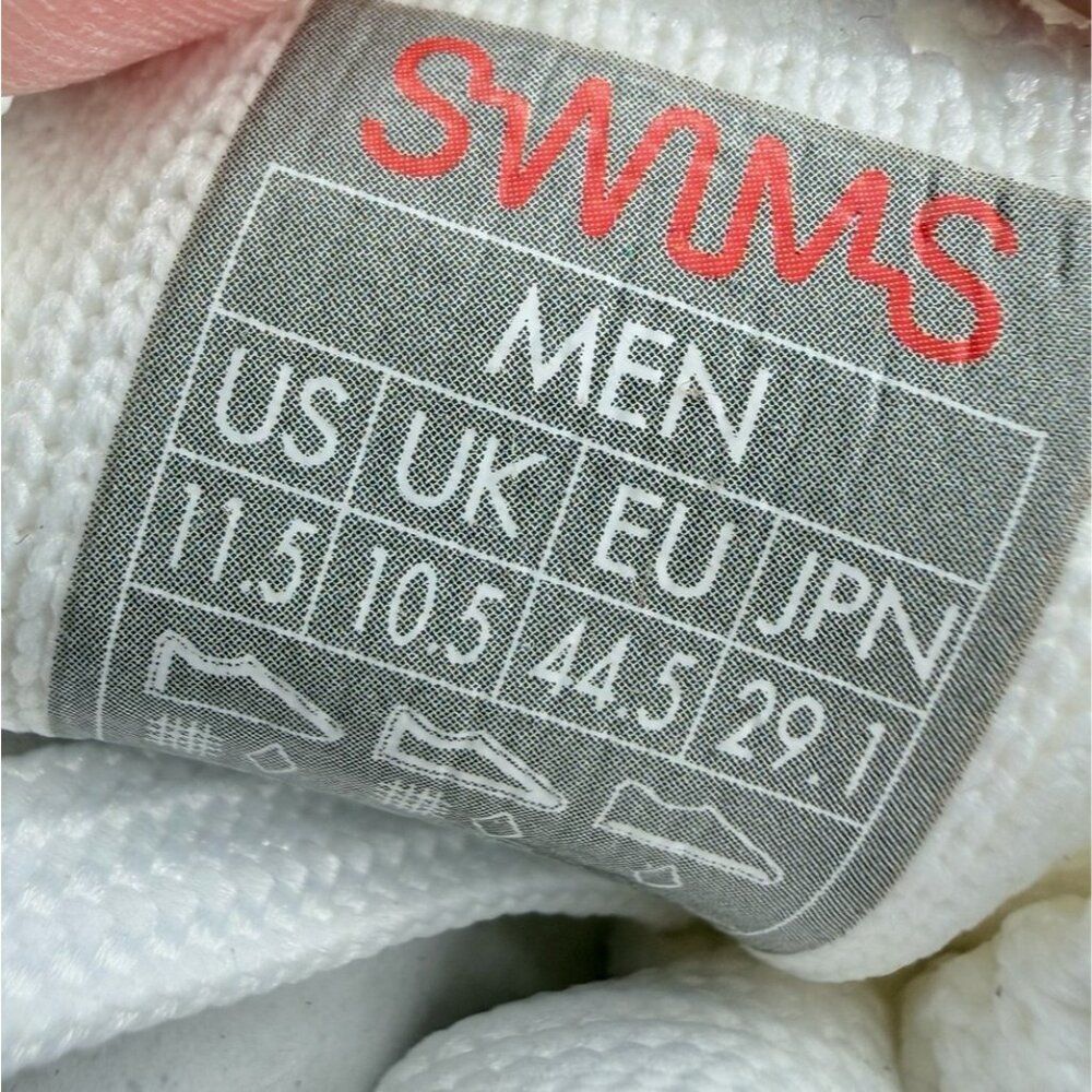 SWIMS Breeze Tennis Knit Sneakers Mens 11.5 White Green Breathable Mesh New - Picture 8 of 10